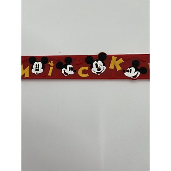 Disney Silicone Red Slap Bracelet Mickey Oh Boy! - Picture 5 of 8